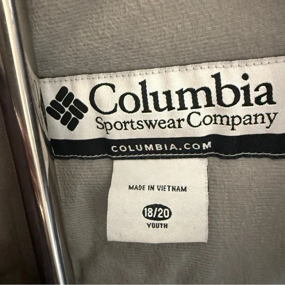 Columbia Brown and Gray Hooded Youth 18-20 Jacket - Picture 6 of 16